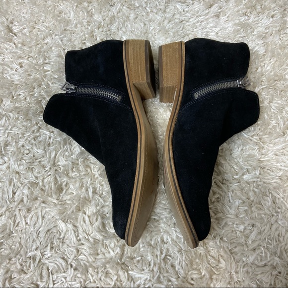 DOLCE VITA Black Double Zipper Ankle Booties 12 - Picture 4 of 7